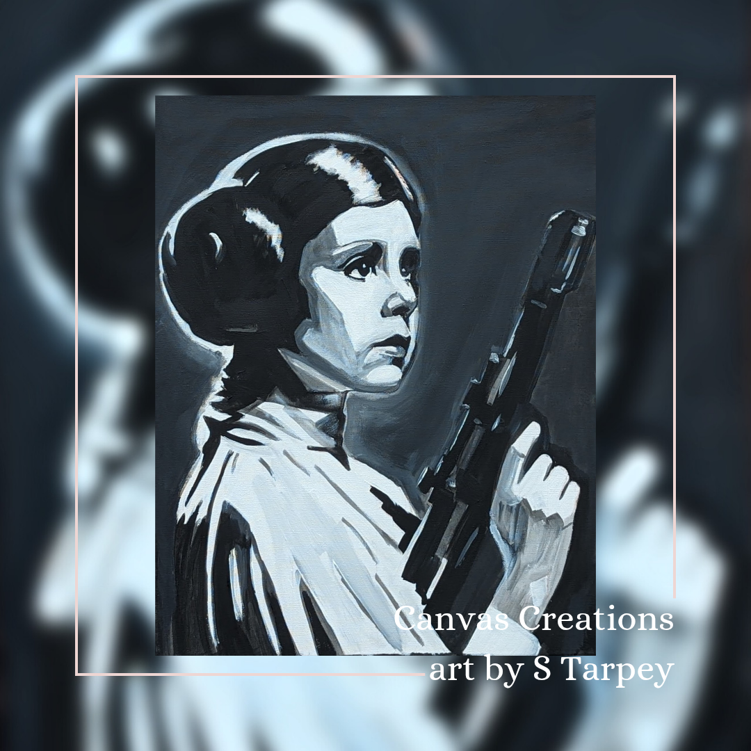 Princess Leia original painting