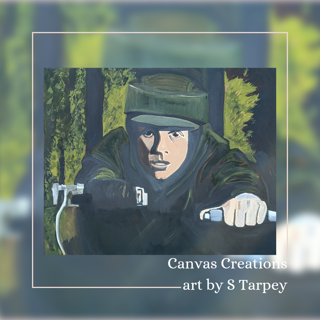 Luke On Speeder original painting